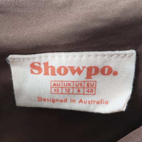 Showpo Australia Kat Long Sleeve Bodycon Mini Dress in Chocolate Sequin size 8 - Picture 7 of 16